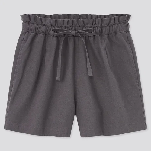 women gray shorts
